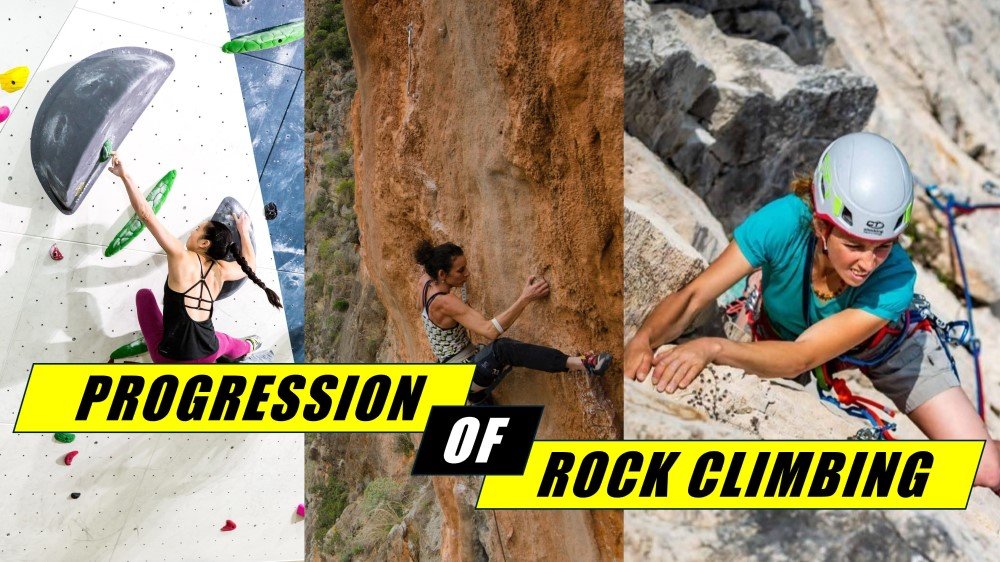 Progression of rock climbing