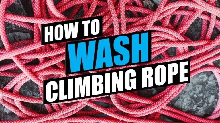 How to wash climbing rope