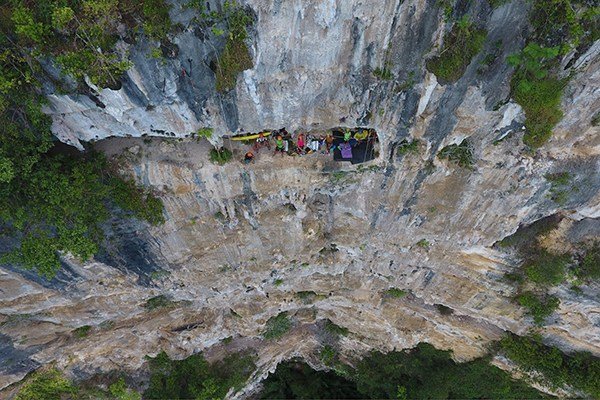 vertical bivouac bukidnon drone shot by adventure technology outfitters
