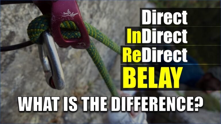 Direct redirect and redirect belay